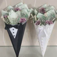 تزئین شاباش عروس و داماد|گل مصنوعی|محمدیه-قزوین, |دیوار