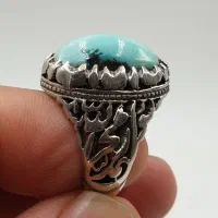 انگشتر فیروزه طبیعی زیبا و سنگین|جواهرات|خاوران, |دیوار