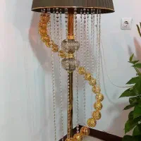 آباژور ایستاده نقره ای و طلایی