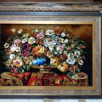 انواع تابلو فرش دستبافت گل مناسب کادو/نقدی واقساطی|تابلو فرش|تهران, لویزان|دیوار