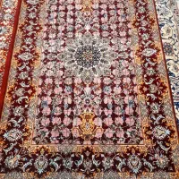 فرش دستباف گل و چله ابریشم اصفهان|فرش|تهران, گلستان (شهرک راه آهن)|دیوار