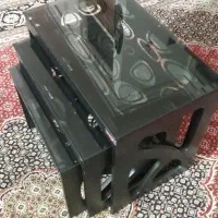 میز پذیرایی و سه تیکه میز عسلی و میز آرایش|مبلمان خانگی و میز عسلی|خرم‌آباد, |دیوار