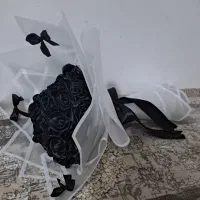 دسته گل روبانی