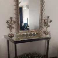 آینه وشمعدان برنز