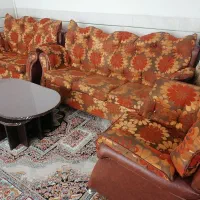 مبل 6نفره سالم همراه با میز وعسلی