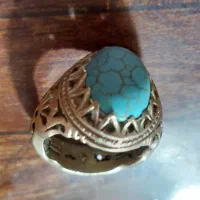 انگشتر نقره  وفیروزه