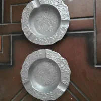 یک جفت زیرسیگاری قدیمی ، جاسیگاری|کلکسیون اشیاء عتیقه|رفسنجان, |دیوار