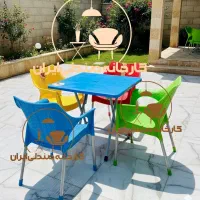 میز و صندلی پلاستیکی طرح بهمنیار