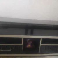 میز تلویزیون شیشه رو دودی