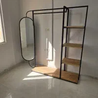 رگال لباسی آینه دار به همراه ۳ طبقه شلف