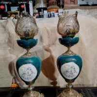 شمعدان تمام برنزی گلنگار