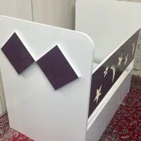 تخت کودک MDF کنار تخت مادر