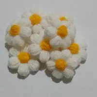 گل بابونه بافتنی اماده