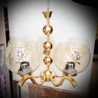 آکبند لوستر پروفیلی پنج 5 شعله آبکاری فورتیک