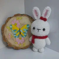 خرگوش گوگولی بافتنی