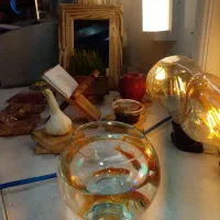 اینه چوبی رحل و هفت سین چوبی