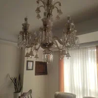 دو عدد لوستر باکارات شامپاین مجموعا ۲۳ شعله|لوستر و چراغ آویز|تهران, شمس‌آباد|دیوار