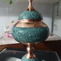 شکلات خوری مسی فیروزه کوب کار دست