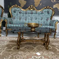 مبل 9نفره استیل همراه میز و عسلی