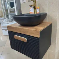 روشویی کابینتی مشکی(آتاکابین)خانه روشویی50.40چکی