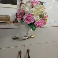 دسته گل عروس|گل مصنوعی|کرج, باغستان|دیوار