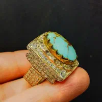 30 گرم انگشتر فیروزه نیشابوری