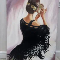 تابلو رنگ روغن دختر