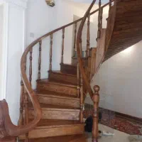 صنایع چوب و کابینت،اجرای پله پیچ