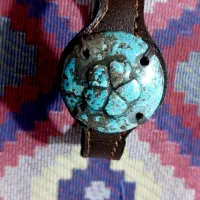 دستبند چرم عقیق و فیروزه کرمان|جواهرات|کرمان, |دیوار