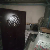 درب هال  با چهار چوب  وپنجره پی وی سی با شیشه
