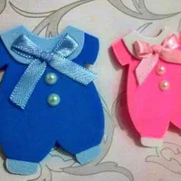 کار با نمد و گیفت حنا بندان .گیفت تعیین جنسیت.گیفت|صنایع دستی و سایر لوازم تزئینی|بروجرد, |دیوار