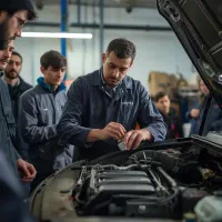 مدرس مکانیک خودرو در آموزشگاه فنی و حرفه ای