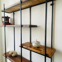 شلف نامتقارن /کتابخانه  / قفسه|کتابخانه، شلف، قفسه‌های دیواری|مشهد, گرجی علیا|دیوار