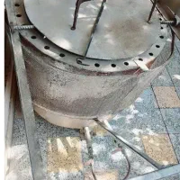 تنور گازی ۵نانه، درب کشویی همراه با سه پایه و سیخ