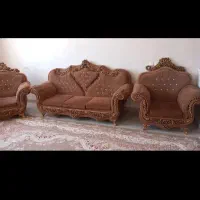 مبل 8نفره کاملا سالم همراه با 4عدد عسلی|مبلمان خانگی و میز عسلی|دلیجان, |دیوار