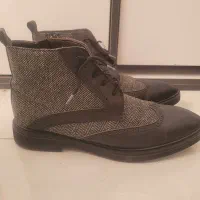 کفش چرم وپارچه ای