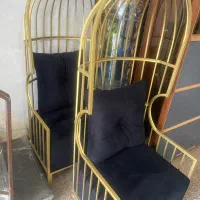 صندلی شاهنشین طلایی  شیک و مدرن و لاکچری