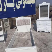 تخت ۱ نفره دراور  کمد پاتختی تشک رویال اقساط|تخت و سرویس خواب|آستانه اشرفیه, |دیوار
