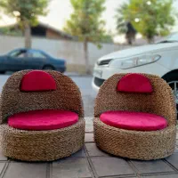 صندلی حصیری دو نفره تولید مستقیم|مبلمان خانگی و میز عسلی|اصفهان, قلعه طبره|دیوار