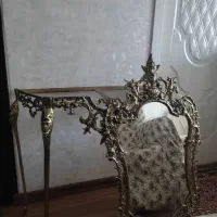 آینه کنسول برنزی سنگین قدیمی