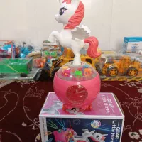 اسب تک شاخ موزیکال چرخ دنده ای نو کارتن