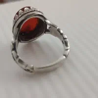 انگشتر عقیق یمانی دست ساز نقره 925