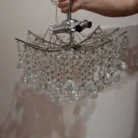 لوستر کریستال پنج شاخه