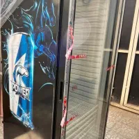 یخچال ایستاده ویترینی عرض 70 مشکی و سفید|فروشگاه و مغازه|یزد, |دیوار