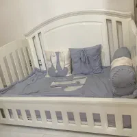 تخت کودک همراه شلف و تشک|تخت و صندلی بچه|اسلامشهر, شهرک واوان|دیوار