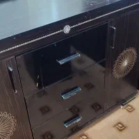 تختخواب دو نفره بهمراه میز توالت و پا تختی|تخت و سرویس خواب|رامهرمز, |دیوار