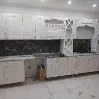 کابینت تمام ام دی اف سفید 8تیکه در 6متره|مصالح و تجهیزات ساختمان|بیجار, |دیوار