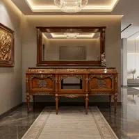 آینه کنسول مازول چوبی کد A7(اقساطی)