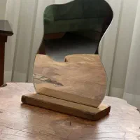 آینه دفرمه رومیزی با استند چوبی با ۵ طرح جدید