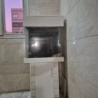 دوعدد آکواریوم شیشه خم هردو باهم